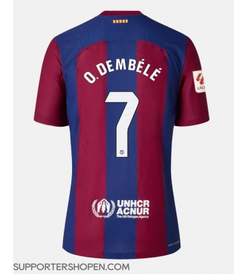 Barcelona Ousmane Dembele #7 Hemma Matchtröja 2023-24 Kortärmad